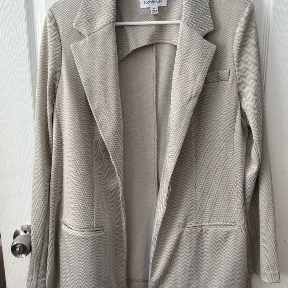 Calvin Klein Women's Beige Blazer